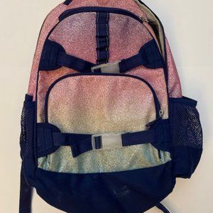 POTTERY BARN KIDS MACKENZIE LARGE BACKPACK RAINBOW OMBRE GLITTER